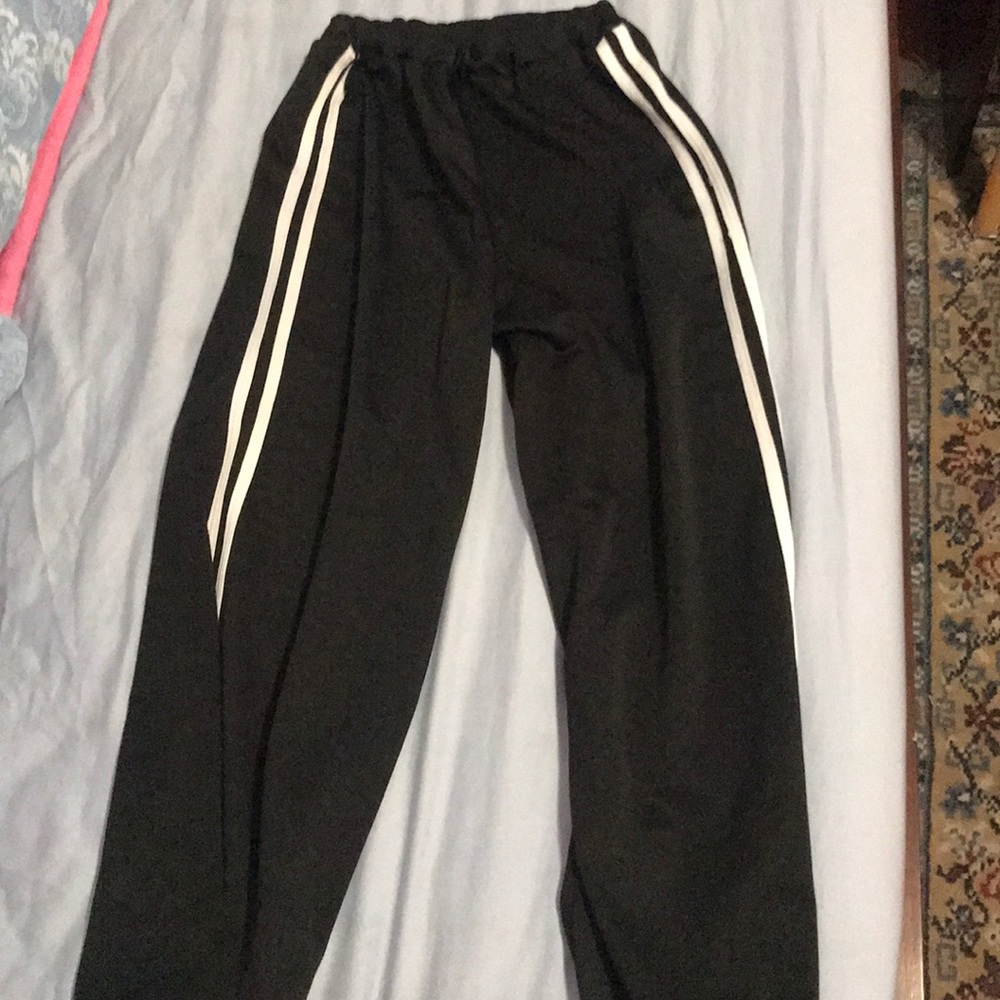 Black Ankle-Length Trackpants